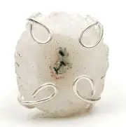 Natural Solor Quartz Eye 925 Solid Sterling Silver Ring Sz 7 @B1-2