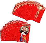 LALAFINA 80 Pcs Red Envelopes for Wedding Mini Change Bags Coin Envelopes Fine Craftsmanship