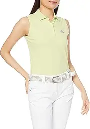 [adidas] Women's Polo Shirt, Jacquard Three Stripes, Sleeveless Sweater Polo