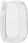 Collapsible Mesh Pop up Hamper with Wide Opening and Side Pocket Laundry Hamper