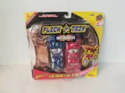 Flick Trix Motocross Daredevil Playset Crushed Car Jump 2001 NIP Freestyle