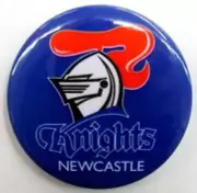 NEWCASTLE KNIGHTS NRL TEAM LOGO ROUND PIN BADGE