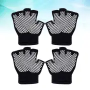 2 Pairs Knitted Gloves Fingerless for Working Out Fishing Bicycle
