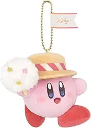 Sanei Boeki KS-03 Kirby Star Sunny Day Mascot, Ama-Iotanoshimi, W3.5 x D2.8 x H3.9 inches (9 x 7 x 10 cm)