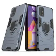 With Ring Stand Cover Case For Samsung Galaxy M31S - Gray