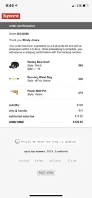 Supreme Racing New Era Fitted Hat Size 7 1/8