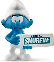 Schleich - Smurf with Sign (Keep On Smurfin')