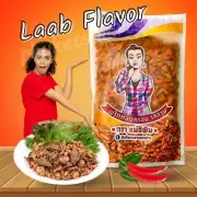 Crispy Fried Chili Thai Snack Tasty Spicy Fat Burn Healthy Herbal Laab 500g x 3