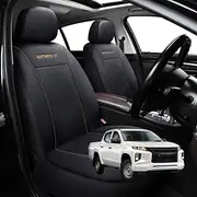 Car Seat Cover for Mitsubishi Triton Single Cab 2015-2023 (MQ MR) - Black