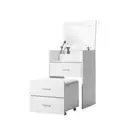 Dressing Bedside Table 2 In 1 Set Hidden Makeup Mirror