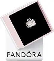 PANDORA Jewelry Pink Travel Bag Sterling Silver Charm