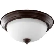 Quorum International 3063-15-86 Fort Worth Flush Mount Oiled Bronze