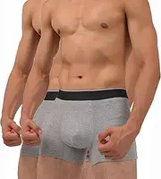 KARSWATT Adult Urinary Incontinence Underwear for Men Bladder Control, Leak Proof Boxer Briefs, Front Absorbent Area, 3 Pack