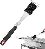 BBQ Grill Brush | Stainless Steel Cleaning Scraper Grill Basting Brush - Wire Bristle Cleaner Tool No Scratch Barbecue Accessories for Garden