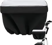 Bike Basket Cover, Dustproof Rain Shield, Waterproof Cycling Rear Rack, UV Protection Sunshade, 12.6x13.39x10.24 Inches Quality Storage Bag, Ideal for Outdoor Biking and Commuting