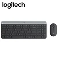 在飛比找PChome24h購物優惠-【Logitech 羅技】MK470 超薄無線鍵鼠組/石墨黑