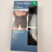 Calvin Klein BOXER Underwear Mens Brief XL Microfiber 3 Pack Stretch Wicking