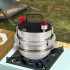 Small Pressure Cooker Portable Quick Cooking Stainless Steel Pressure Cooker