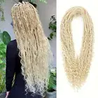 24" Curly Double Ended Dreadlock Boho Dreads DE Dreads Extension Boho Braid Locs