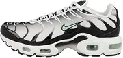 [Nike] Boy's Air Max Plus (Gs) Gymnastics Shoes, White Black Reflect Silver Fresh Mint, 4.5 UK