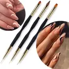 Nail UV Gel Brush French Stripe Liner Pen Manicure Ultra-thin Line Dot Brus·FY