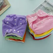 7Pcs Baby Cloth Nappies Reusable Pocket Nappy Washable Adjustable Cloth YD