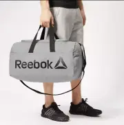 Reebok Gray Active Core Medium Grip Training Gym Bag V1103