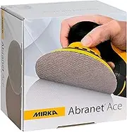 MIRKA Abranet Ace Grip P180 Sanding Disc 50 Pieces, 150 mm Diameter Cream