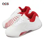 adidas 籃球鞋 TMAC 3 Restomod 男鞋 白 紅 避震 抗扭 鱷魚紋 簽名球鞋 火箭隊 愛迪達 FZ6212