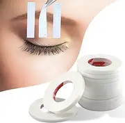 12 Rolls Eyelash Tape, 0.4cm Ultra-narrow Adhesive Eyelash Extension Tape, Breathable Micropore Fabric Tape for Eyelash Extension Supplies, 0.15" x 10 Yard Each Roll (white)