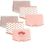 [ELUTONG] Toddler and Girls Underwear,6 Pack Girl Panties Soft Breathable Panty for Kids Baby 2-12 Years Multipacks