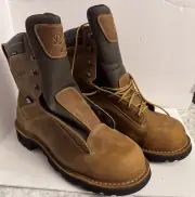DANNER® QUARRY USA 8" INSULATED 400G COMPOSITE BROWN WATERPROOF WORK BOOTS 17321