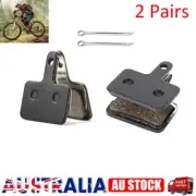 2 Pairs Bicycle Resin Disc Brake Pads For Shimano M375 M395 M446 Tektro Auriga