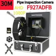 7" 1080P LCD Sewer Drain Pipe Inspection Video Camera DVR Industrial Endoscope