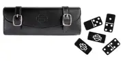Harley-Davidson Off Road Games Saddlebag 28 Piece Dominoes Travel Set, Black