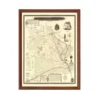 Old Map of Jefferson County, TX 1898 - Vintage Texas Art