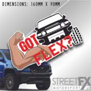 Got Flex 4x4 Sticker Decal 4x4 4WD Camping Caravan Trade Truck Aussie Adventure