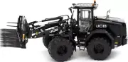 JCB 435S Stage V 'Black Edition' Agri Wheel Loader w/Folding Grass Fork. 1/32 A