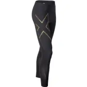 NEW || 2XU Mens Elite MCS Compression Tights - Black/Gold