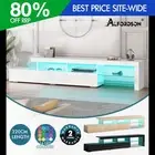 ALFORDSON Entertainment Unit 220cm TV Cabinet Stand LED Lights Gloss Storage