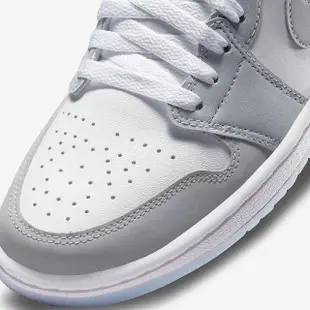 【NIKE 耐吉】Air Jordan 1 Low Wolf Grey White 喬丹 AJ1 果凍底 女鞋 小Dior 低筒 白 灰(DC0774-105)
