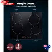 Devanti Electric Ceramic Cooktop 60cm Touch Control Renovation Kitchen Au Stock