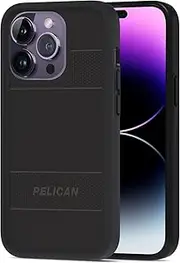 [Pelican] iPhone14 Pro Protector Recycle Case Works with MagSafe with Micropel Antimicrobial Protection, Black