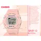 CASIO手錶專賣店 國隆 BLX-570-4 BABY-G 復古衝浪電子女錶 樹脂錶帶 紅鶴粉 潮汐圖 防水200米