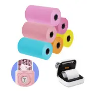 6pcs colorful thermal printer paper rolls self-adhesive 57*30mm for peripage 3E