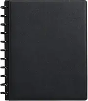 Staples 2724780 Arc Customizable Notebook System 8-1/2-Inch x 11-Inch Black Saffiano Each