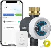 RAINPOINT Wifi Sprinkler Timer Water Timer, Brass Inlet Smart Hose Faucet Timer,