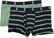[Generic] 12 X Mens Everyday Black and Army Green Super Comfy Trunks