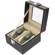 2 Grids Watch Box Child Simple Watches Jewelry Display Organizer Storage Case