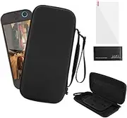for Switch 2 Carrying Case with Screen Protector Set, EVA Portable Storage Case Shockproof Anti-Scratch Organizer Travel Bag with 10 Game Cards Holder for Switch 2 (2025) Console & Accessories